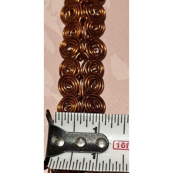 Artisan Made Egyptian Style Copper Bracelet 7.75in Boho Western Art To Wear - Picture 8 of 8